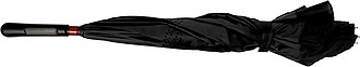 ALMARET Manuální dvouvrstvý deštník, černý - reklamní deštníky
