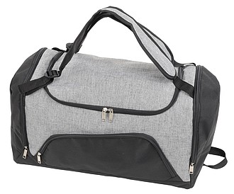 AMALIDA Sportovní taška a batoh 2v1, šedá - tašky s potiskem