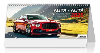 Auta 2025, stolní kalendář - reklamní kalendáře