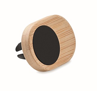 Bambusový magnetický držák na telefon do ventilační mřížky - reklamní předměty