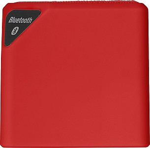 Bluetooth reproduktor kostka, červený - reklamní předměty
