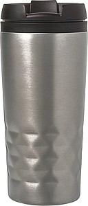 BRILON Termohrnek nerezový cestovní s plastovým víčkem, 300 ml, stříbrný - reklamní předměty