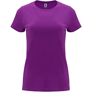 Dámské tričko s krátkým rukávem, ROLY CAPRI, purpurová, vel. L - dámská trička s vlastním potiskem