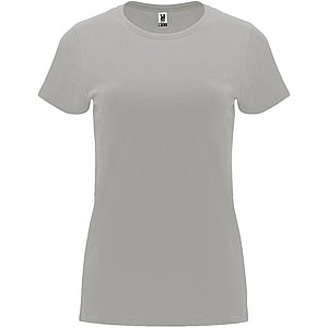 Dámské tričko s krátkým rukávem, ROLY CAPRI, šedá, vel. 2XL - dámská trička s vlastním potiskem