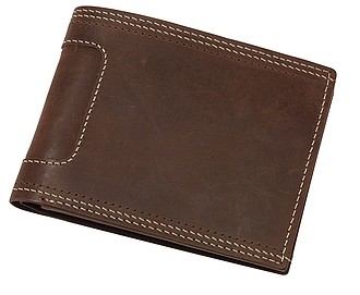 ETANGA Nízká kožená peněženka - peněženka s vlastním potiskem