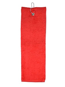 Golfový ručník 40x50 cm, 450 gr/m2, červená - reklamní předměty