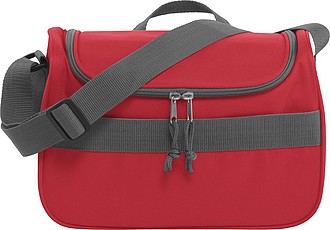 LUSAMBO Chladicí taška s přední kapsou na suchý zip, červená - reklamní předměty