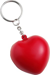 MAHARI Antistresový míček ve tvaru srdce - klíčenky s potiskem