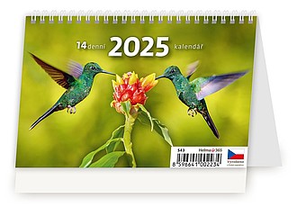 MINI 14denní kalendář 2025, stolní kalendář - reklamní kalendáře