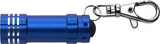 OTYS Malá svítilna se třemi LED a s karabinou, modrá - klíčenky s potiskem