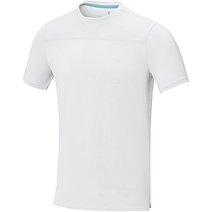 Pánské funkční tričko Elevate BORAX, bílé, vel. L - sportovní trička s vlastním potiskem