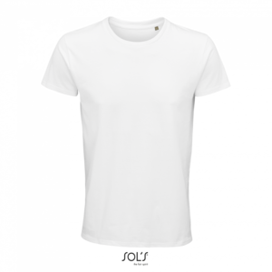 Pánské tričko SOLS CRUSADER MEN - ROUND-NECK FITTED JERSEY T-SHIRT, bílá, 2XL - firemní trička s potiskem