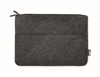 Plstěný obal na 14"laptop z RPET, tmavě šedý - obal na mobil s vlastním potiskem