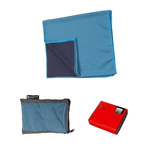 SCHWARZWOLF LANAO Outdoorový chladicí ručník 30 x 100 cm, modrá - reklamní předměty