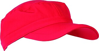 SCHWARZWOLF VALI softshellová čepice s kšiltem, červená - reklamní kšiltovky