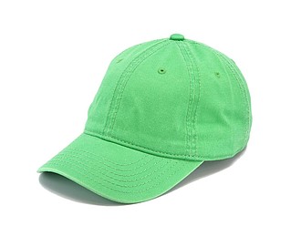 Šestipanelová bavlněná čepice s přezkou, středně zelená - reklamní kšiltovky
