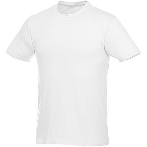Tričko Heros s krátkým rukávem, unisex, bílá, L - firemní trička s potiskem