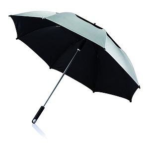 Velký storm deštník o průměru 120 cm, stříbrná, černý vnitřek - reklamní deštníky