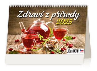 Zdraví z přírody 2025 stolní kalendář - reklamní kalendáře