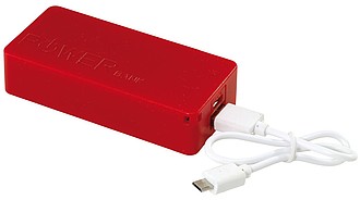 BANKSY Powerbanka, kapacita 4000mAh, červená