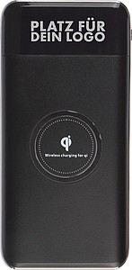 Kovová powerbanka s kapacitou 8000mAh a s bezdrátovým nabíjením
