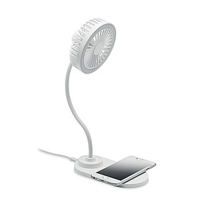 LUISO stolní ventilátor se 3 nastavitelnými rychlostmi a 10W bezdrátovou nabíječkou