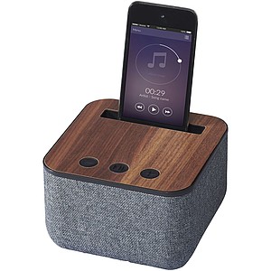 Reproduktor Shae Fabric a Wood Bluetooth®, šedá