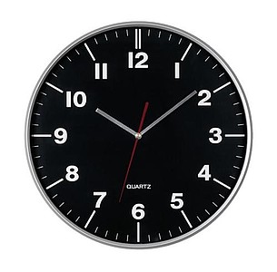 Nástěnné hodiny s tenkým rámem a strojkem Quartz - reklamní hodiny s potiskem