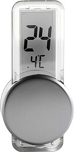 REGULUS LCD teploměr, plast, stříbrná