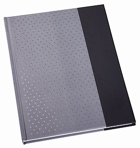 Zápisník, 160 stran, linkovaný, černo šedý - reklamní bloky