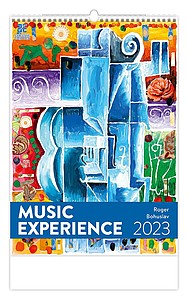 Music Experience 2023, nástěnný kalendář, prodloužená záda