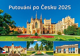 Putování po Česku 2023, nástěnný kalendář, prodloužená záda