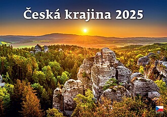 Česká krajina 2023, nástěnný kalendář, prodloužená záda