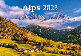 Alps 2023, nástěnný kalendář, prodloužená záda