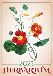 Herbarium 2023, nástěnný kalendář, prodloužená záda