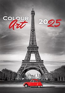 Colour Art 2023, nástěnný kalendář, prodloužená záda