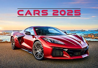 Cars 2023, nástěnný kalendář, prodloužená záda