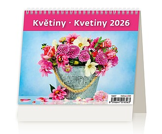 MiniMax Květiny 2023, stolní kalendář