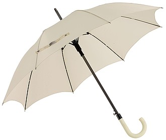 AMADEUS Automatický holový deštník, béžový - reklamní deštníky