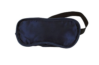 Maska na spaní, polyester, bavlna, modrá