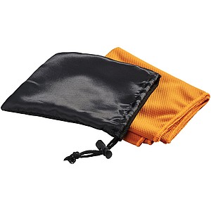 Chladivý ručník v síťovaném sáčku, oranžová