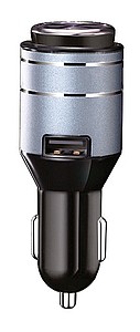 SILA 2 v 1 Bluetooth handsfree mono sluchátko s magnetickým uchycením a USB autoadaptér