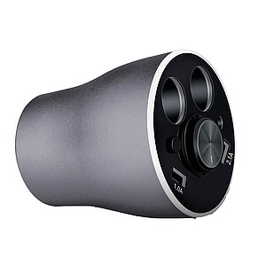 BEDAR Stříbrný 3 v 1 Bluetooth handsfree set zapalovač 5 A.