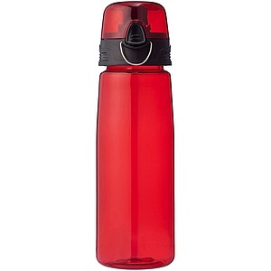 CAPRIA Sportovní tritanová láhev s odklápěcím víčkem, objem 700 ml, červená