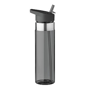 Tritanová láhev na pití, 650ml, se silikonovým kroužkem, šedá ekologické předměty