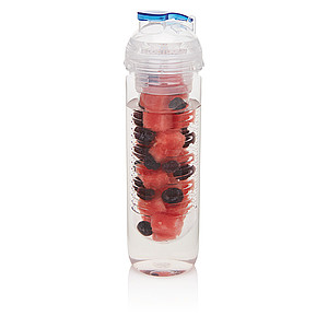Láhev na vodu se sítkem na ovoce, objem 500ml, modrá