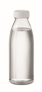 TAPURA Plastová láhev na vodu z transparentního RPET, objem 500 ml, bílá