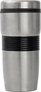 Nerezový termohrnek, 500ml, s černým pruhem