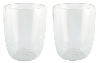 Dvě teplotě odolné sklenice, objem 300ml, transparentní ekologické předměty