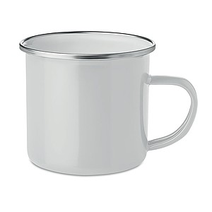 Smaltovaný hrnek, 350ml, bílý ekologické předměty
